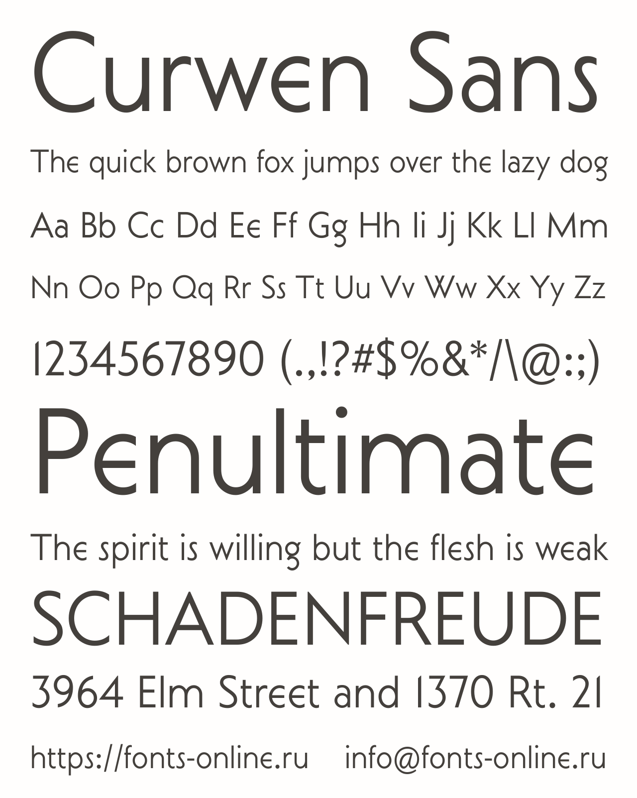 Curwen Sans Free Font Download